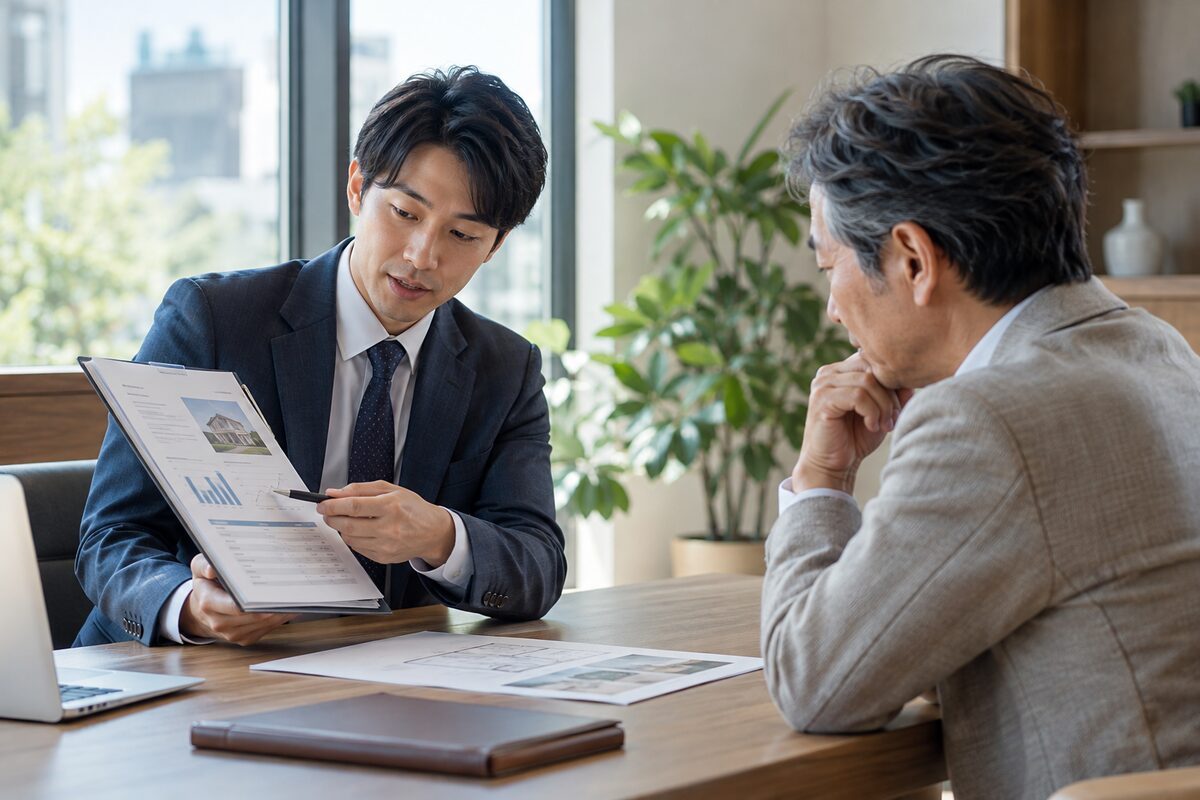 不動産担当者の見極めポイント（査定根拠・報告義務・レインズ登録証明書）を解説する記事のイメージ