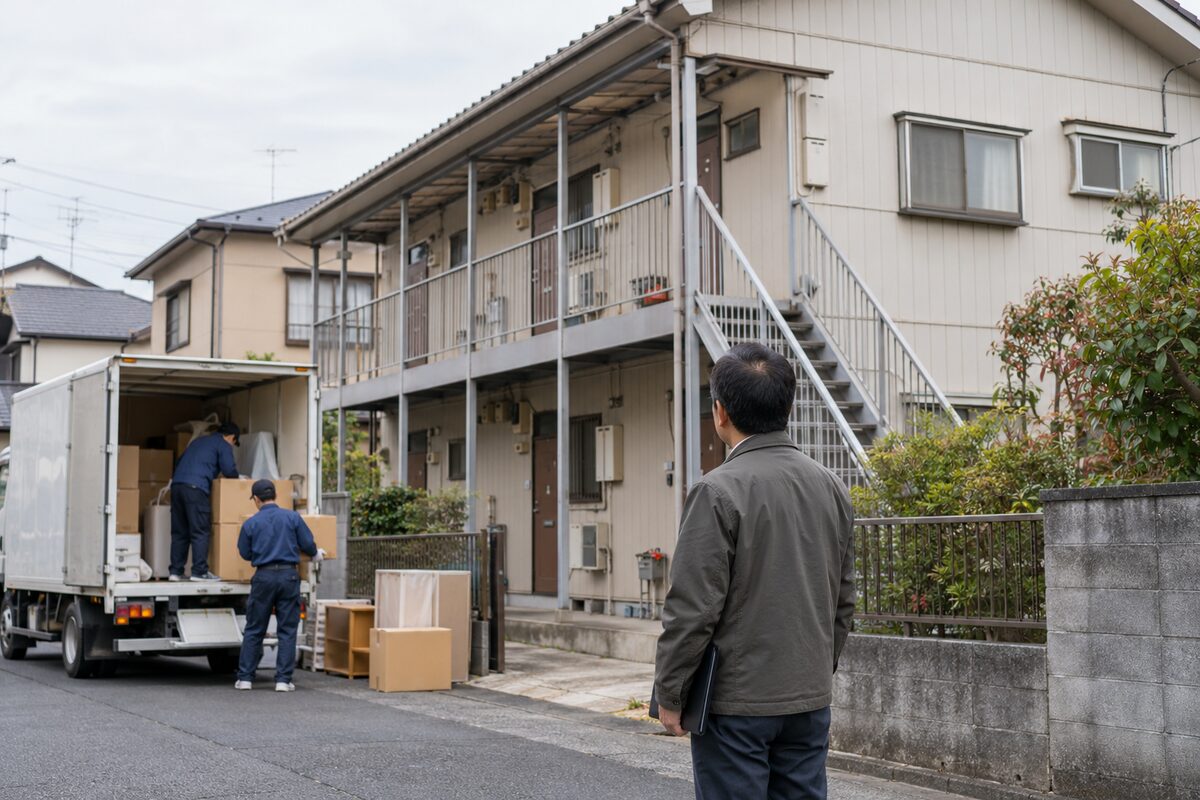 賃貸物件を売るために支払う立ち退き料の相場と内訳、正当事由や税金の扱い、入居者付きで売る方法を解説する記事のイメージ